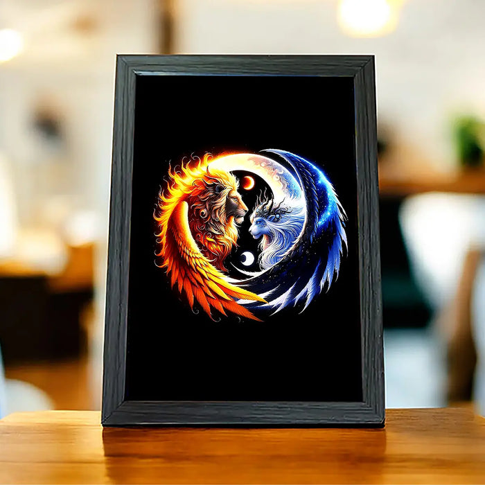 Cadre Lion et Lionne