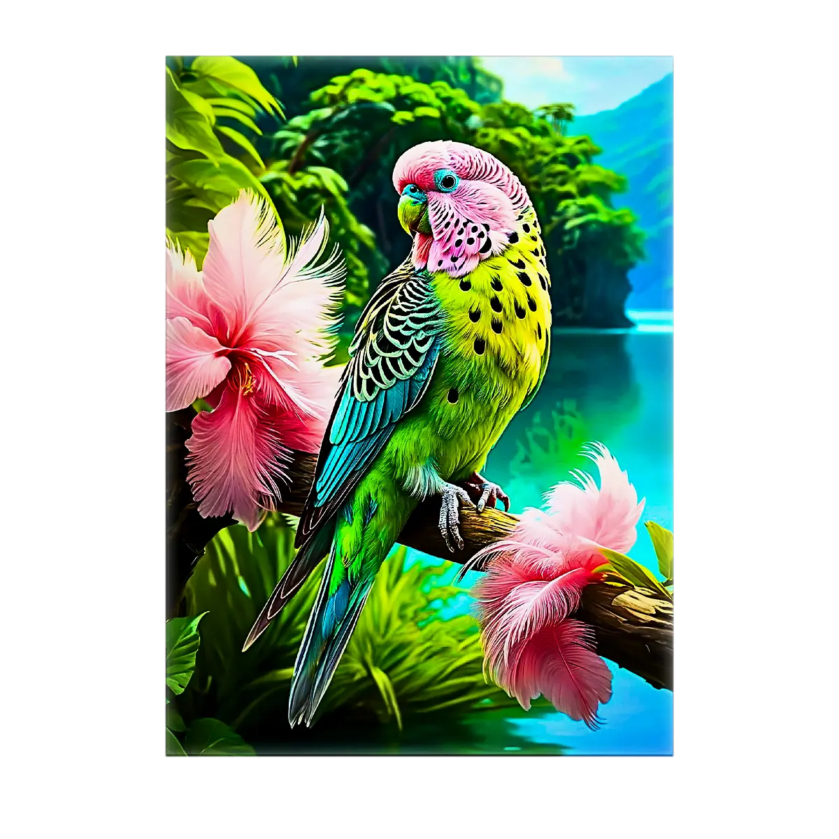 Tableau Perroquet Tropical