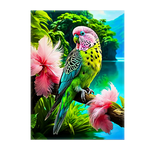 Tableau Perroquet Tropical