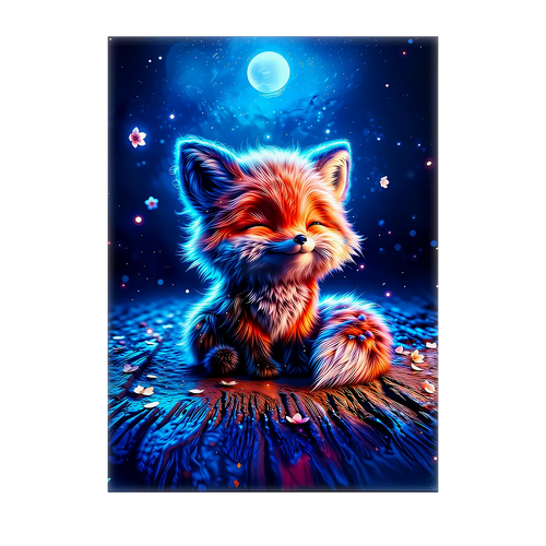 Tableau Renard Lune