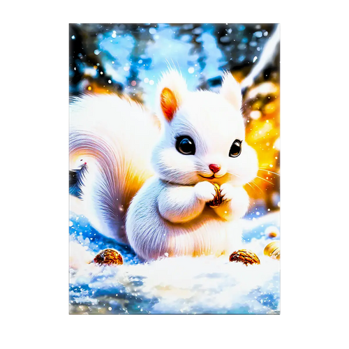 Tableau Écureuil Blanc