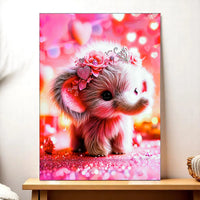 Tableau Éléphant Rose