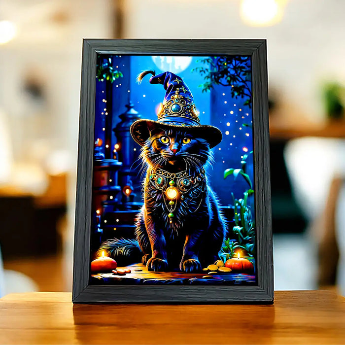 Cadre Chat Sorcier