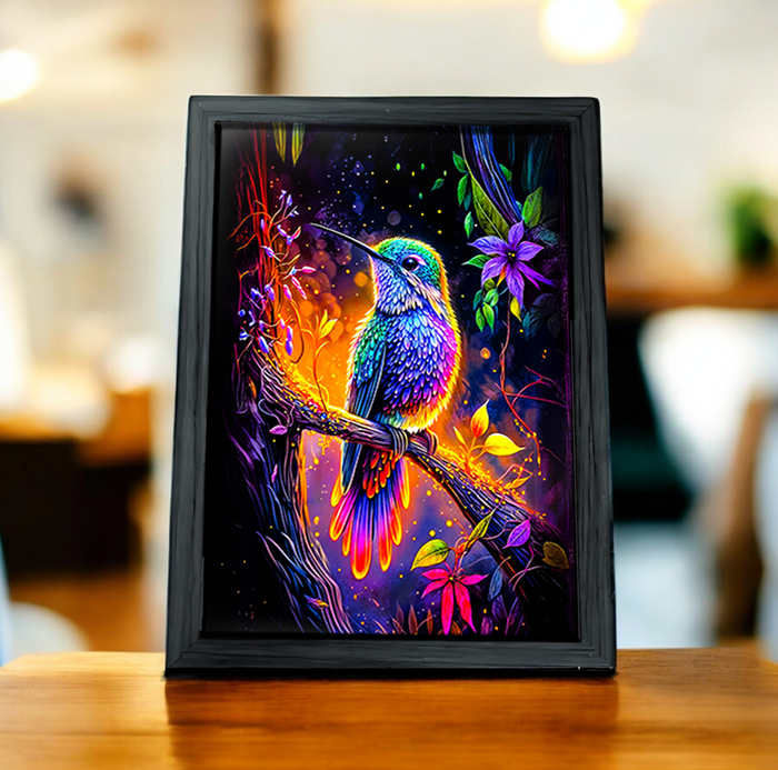Cadre Colibris Violet
