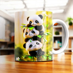 Mug 3 petits Pandas