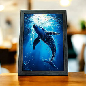 Cadre Baleine Bleue