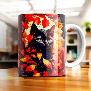 Mug Chat Automne