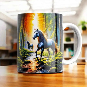 Mug Chevaux Forêt