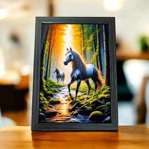 Cadre Chevaux Forêt