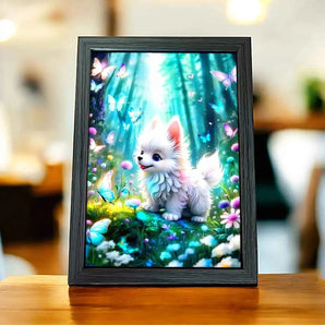 Cadre Chien Papillon