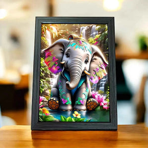 Cadre Éléphant Bébé