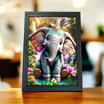 Cadre Éléphant Bébé