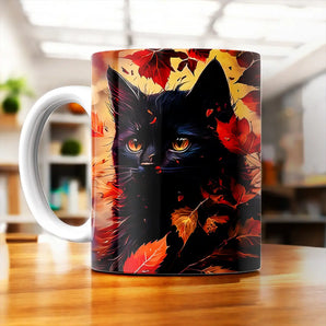 Mug Chat Automne