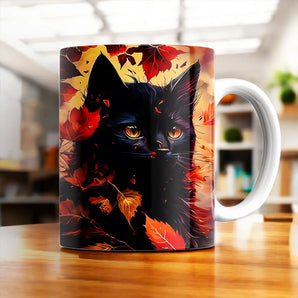 Mug Chat Automne