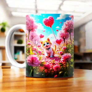 Mug Chat Coeur