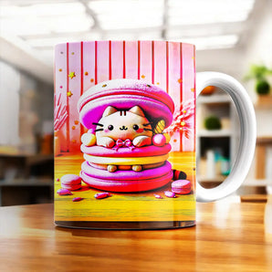 Mug Chat Macaron
