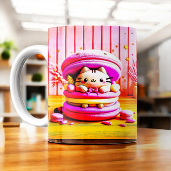 Mug Chat Macaron