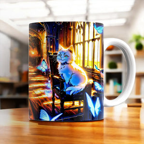 Mug Chat Papillon