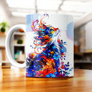 Mug Chat Peinture