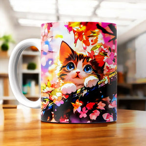 Mug Chat Printemps