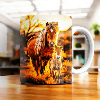 Mug Cheval Famille
