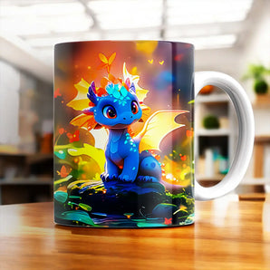 Mug Dragon Bleu