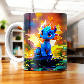 Mug Dragon Bleu