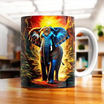 Mug Elephant Ancien