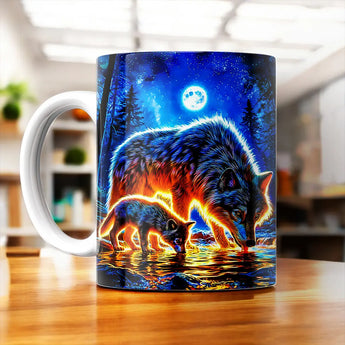 Mug Loup Famille
