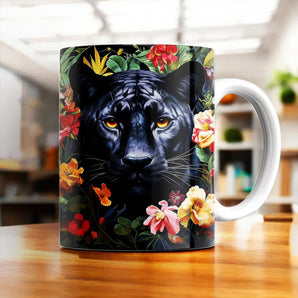 Mug Panthère Fleurs