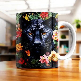 Mug Panthère Fleurs