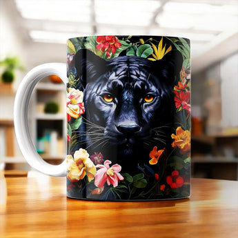 Mug Panthère Fleurs