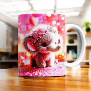 Mug Éléphant Rose