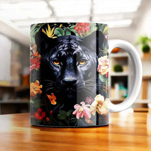 Mug Panthère Fleurs