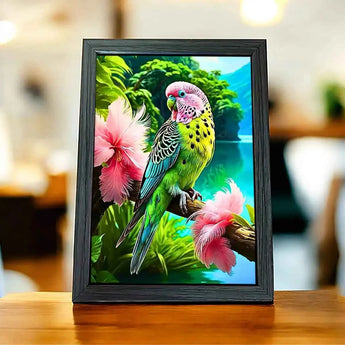 Cadre Perroquet Tropical
