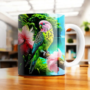 Mug Perroquet Tropical