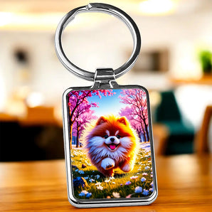 Porte Clé Chien Fluffy