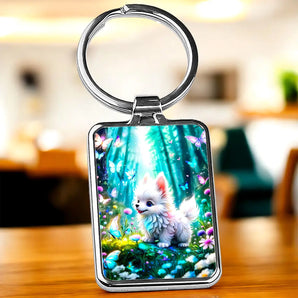 Porte Clé Chien Papillon