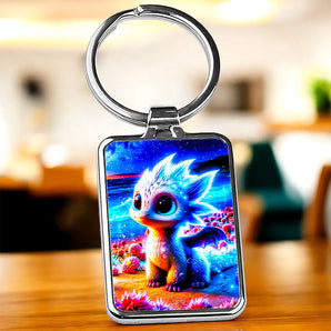 Porte Clé Dragon Blanc