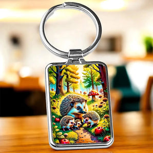 Porte Clé Hérisson Famille
