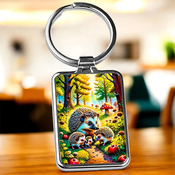 Porte Clé Hérisson Famille