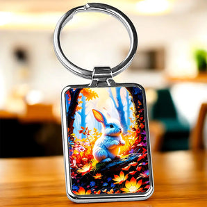 Porte Clé Lapin Blanc