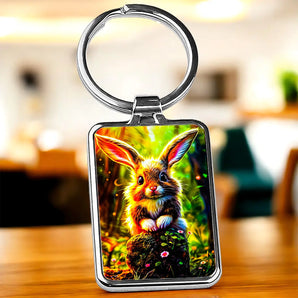 Porte Clé Lapin Forêt