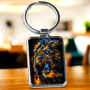 Porte Clé Lion Feu