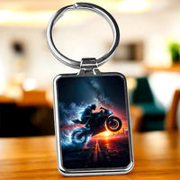 Porte Clé Moto Noire