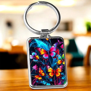 Porte Clé Papillon Famille