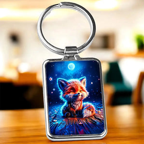 Porte Clé Renard Lune