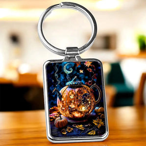Porte Clé Théière Citrouille
