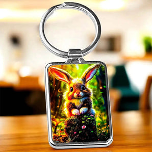 Porte Clé Lapin Forêt - Les Bois d'Aurore