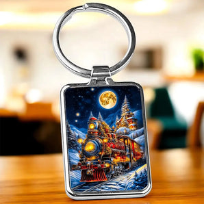 Porte Clé Train Noël